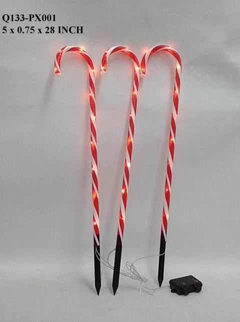 S/3 Candy Cane Yard Stick