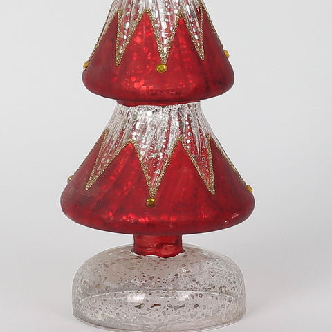 Christmas 4.0*13.25*0.0'' Glass Tree Décor W/Lite