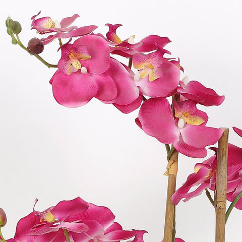 Nearly Natural Orchid Phalaenopsis Artificial Arrangement in Vase