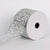 2.5"X10 Yds Silver/White Sequin Ribbon