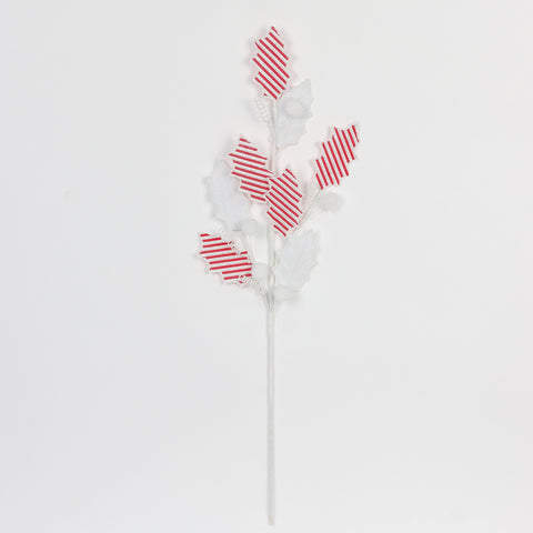 L:70Cmwhite/Red Artificial Flower
