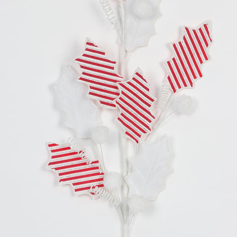 L:70Cmwhite/Red Artificial Flower
