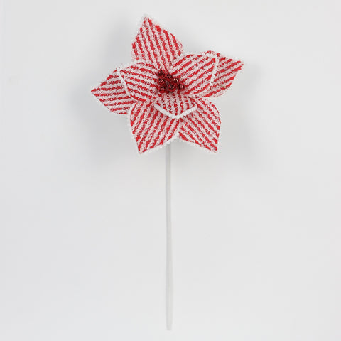 Dia:29Cmred/White Artificial Flower