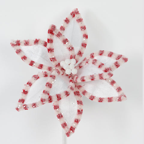 Dia:32Cmwhite/Red Artificial Flower