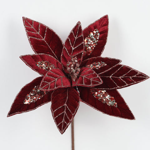 Dia:31Cmburgundy Artificial Flower