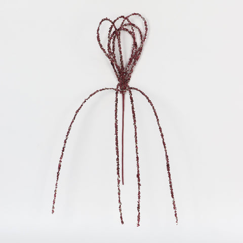 L:90Cmburgundy Artificial Flower