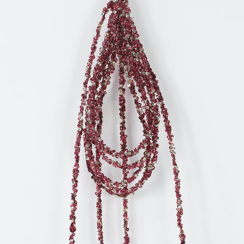 L:90Cmburgundy Artificial Flower