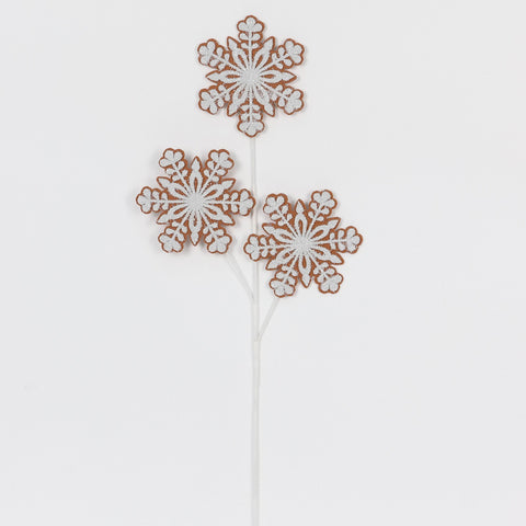 L:68Cmginger/White Artificial Flower