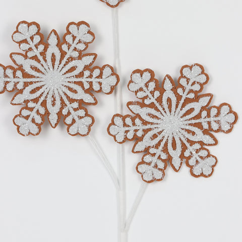 L:68Cmginger/White Artificial Flower