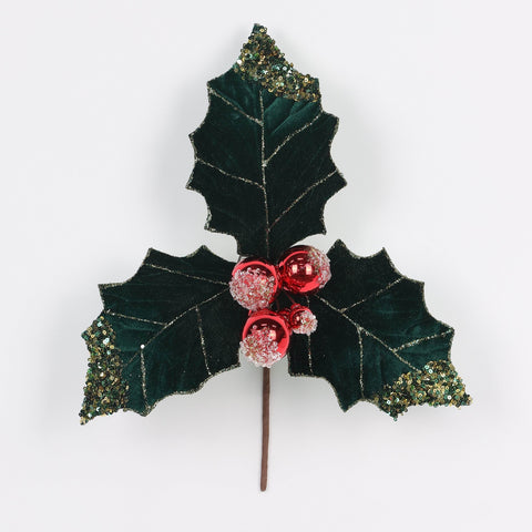 Dia:30Cmemerald/Red Artificial Flower