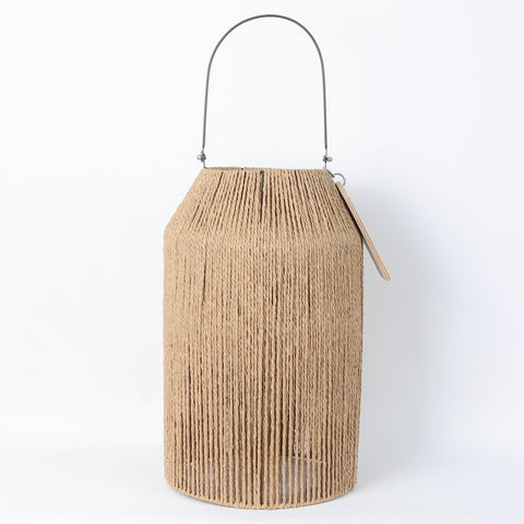 Handmade Jute Lantern Patio or Home Décor Accent