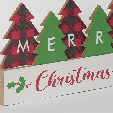 13.375*0.75*7.75''Merry Christmas Sign Mdf Décor | Christmas Decor | Festive Holiday Decoration