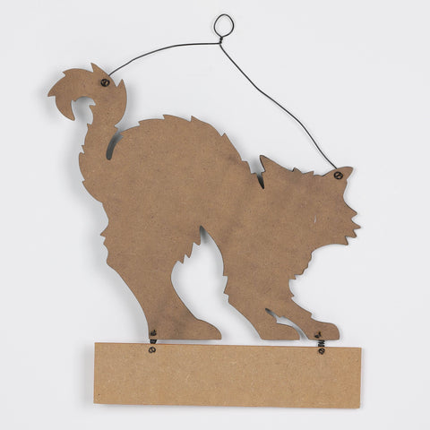 11*0.125*12‘’ Happy Halloween Cat Wall Hanger