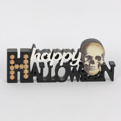 Happy Halloween Skull Table Décor