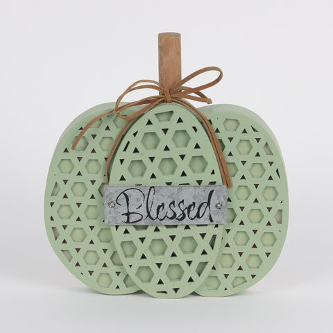 Harvest Blessed MDF Pumpkin Décor