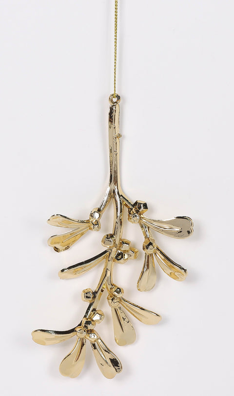 Plastic Trend Copper Color Mistletoe Ornament