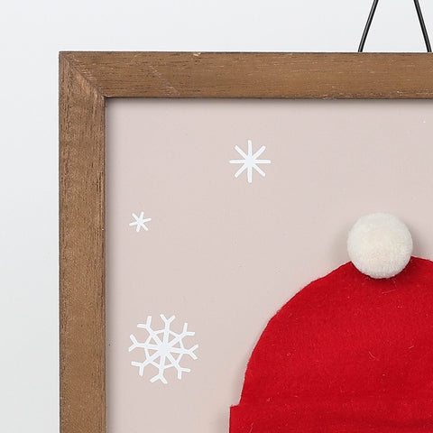 Christmas 10.5*0.5*13.0''Mdf W/Snowman Wall Hanger | Christmas Decor | Festive Holiday Decoration