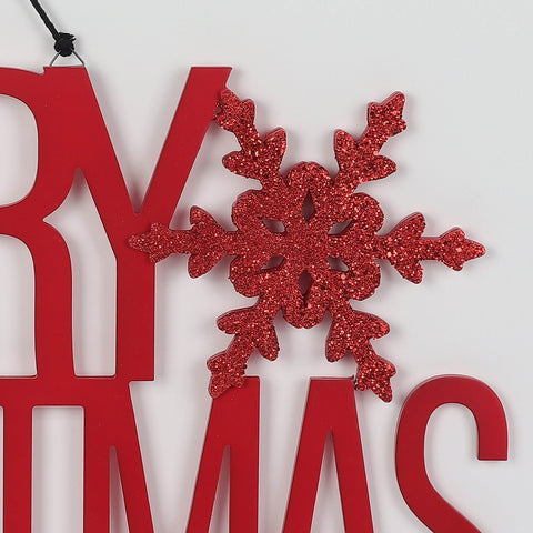 23.75*0.5*14.0'' Merry Christmas Sign Wall Hanger | Christmas Decor | Festive Holiday Decoration