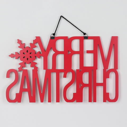 18.0*0.5*10.5'' Merry Christmas Sign Wall Hanger | Christmas Decor | Festive Holiday Decoration