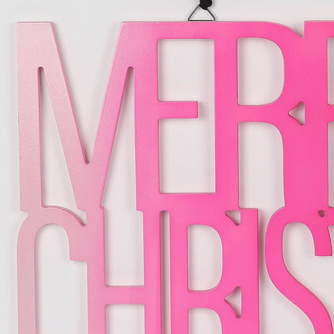 18.0*0.625*10.5'' Merry Christmas Sign Wall Hanger | Christmas Decor | Festive Holiday Decoration