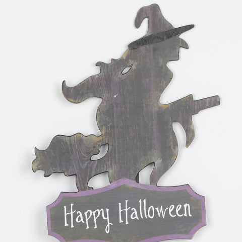 10.5*0.125*35.5‘’ Black Mdf Happy Halloween Décor