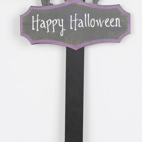 10.5*0.125*35.5‘’ Black Mdf Happy Halloween Décor