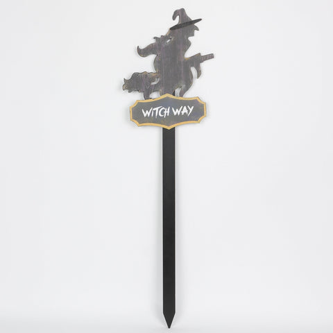 10.5*0.125*35.5''Halloween Witch Way Décor