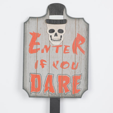 9*0.125*35.5'' Mdf Enter If You Dare Mdf Décor