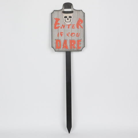 9*0.125*35.5'' Mdf Enter If You Dare Mdf Décor