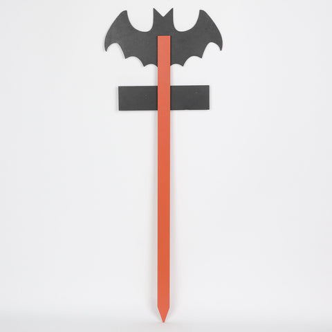 13.0*0.125*35.75''Halloween Trick Or Treat Bat Mdf Décor