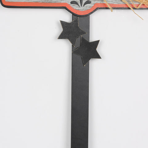 13.12*0.125*35.75'' Halloween Witch Way Mdf Décor