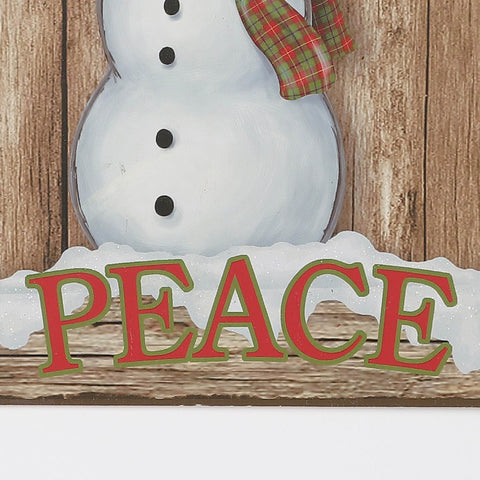 Christmas 13.0*0.25*15.0''Peace Sign Wall Hanger | Christmas Decor | Festive Holiday Decoration