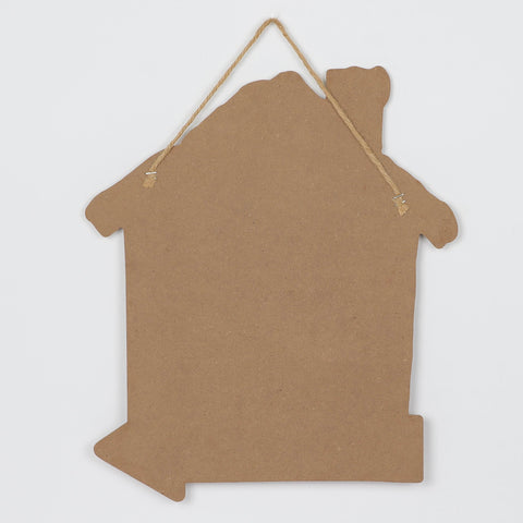 Christmas 13.5*0.25*15.5''  Mdf Santa'S Workshop Sign Wall Hanger | Christmas Decor | Festive Holiday Decoration