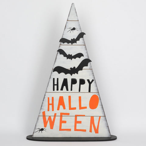 Halloween Happy Halloween Hat Décor with Bat