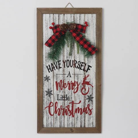 Christmas 9.0*0.375*17.75'' Mdf Merry Christmas Sign Wall Décor | Christmas Decor | Festive Holiday Decoration