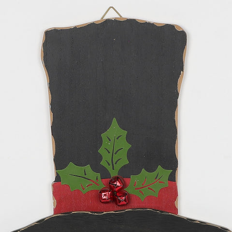 Christmas 12.25*23.5*0.5'' Snowman W/Black Hat Décor | Christmas Decor | Festive Holiday Decoration