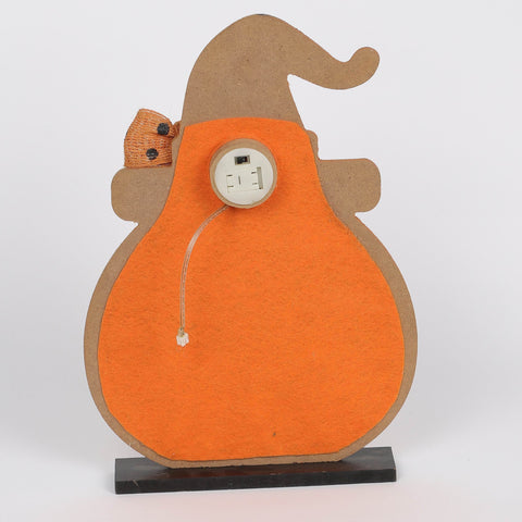 8.25*1.5*12‘’ Halloween Pumpkin Ghost Décor W/Lite