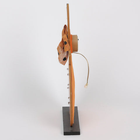 8.25*1.5*12‘’ Halloween Pumpkin Ghost Décor W/Lite