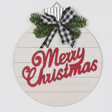 10.25*0.125*11.5'' Merry Christmas Sign Mdf Ornament | Christmas Decor | Festive Holiday Decoration
