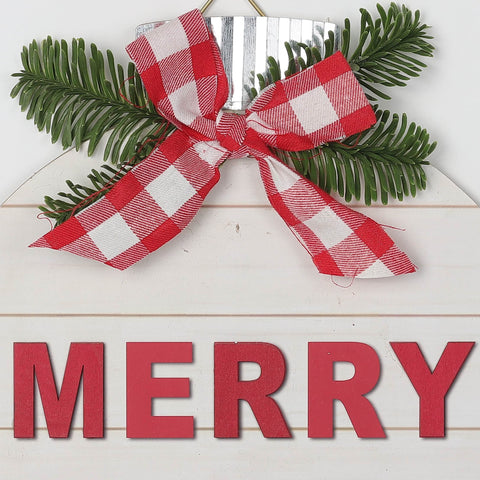10.25*0.125*11.5''Merry Merry Sign Mdf Ornament | Christmas Decor | Festive Holiday Decoration