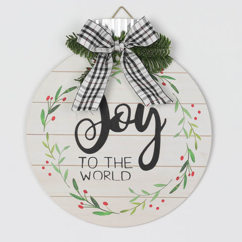 Christmas 10.25*0.125*11.5''Mdf Joy Sign Ornament | Christmas Decor | Festive Holiday Decoration
