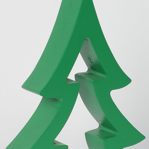 Christmas 5.875*1.125*7.625'' Green Tree Décor | Christmas Decor | Festive Holiday Decoration
