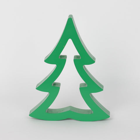 Christmas 5.875*1.125*7.625'' Green Tree Décor | Christmas Decor | Festive Holiday Decoration