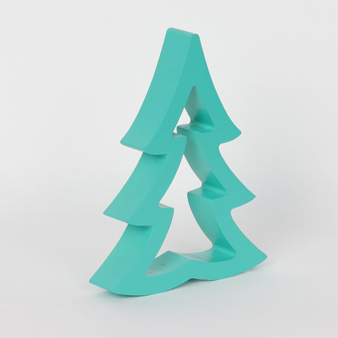 Christmas 5.875*1.125*7.625'' Blue Tree Décor | Christmas Decor | Festive Holiday Decoration