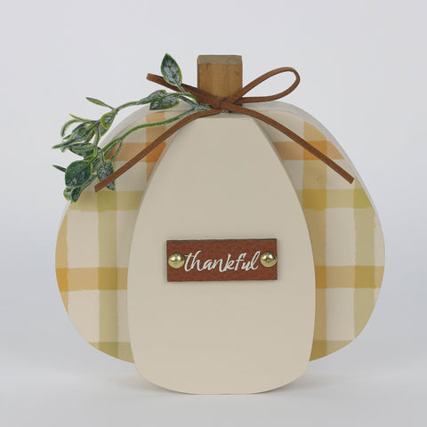 Harvest Thankful MDF Pumpkin Décor
