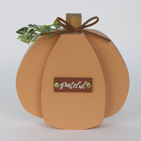 Harvest Grateful MDF Pumpkin Décor
