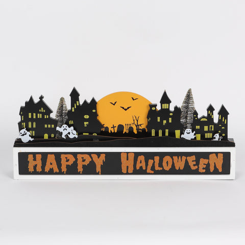 15.5*2.125*6.5‘’Happy Halloween Table Décor