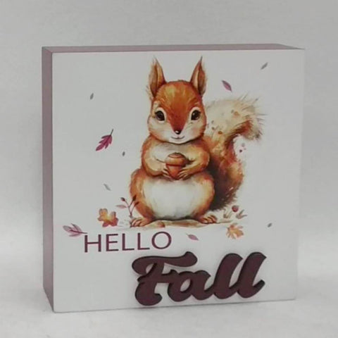Fall Greeting Words Decor 