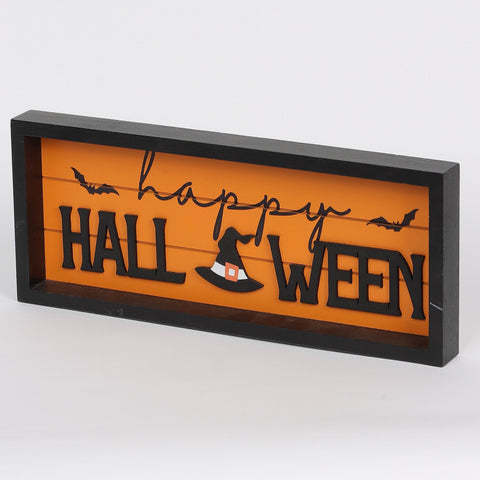 11.875*1*5‘’ Happy Halloween Mdf Table Décor