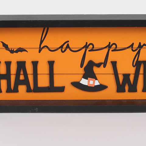 11.875*1*5‘’ Happy Halloween Mdf Table Décor